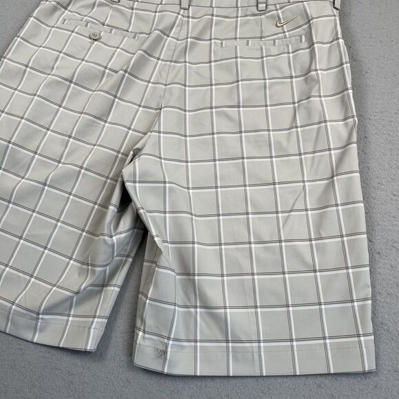 Nike Golf Short Men’s 38 Gray Check Dri‎ Fit 12” Inseam Chino - Picture 14 of 15